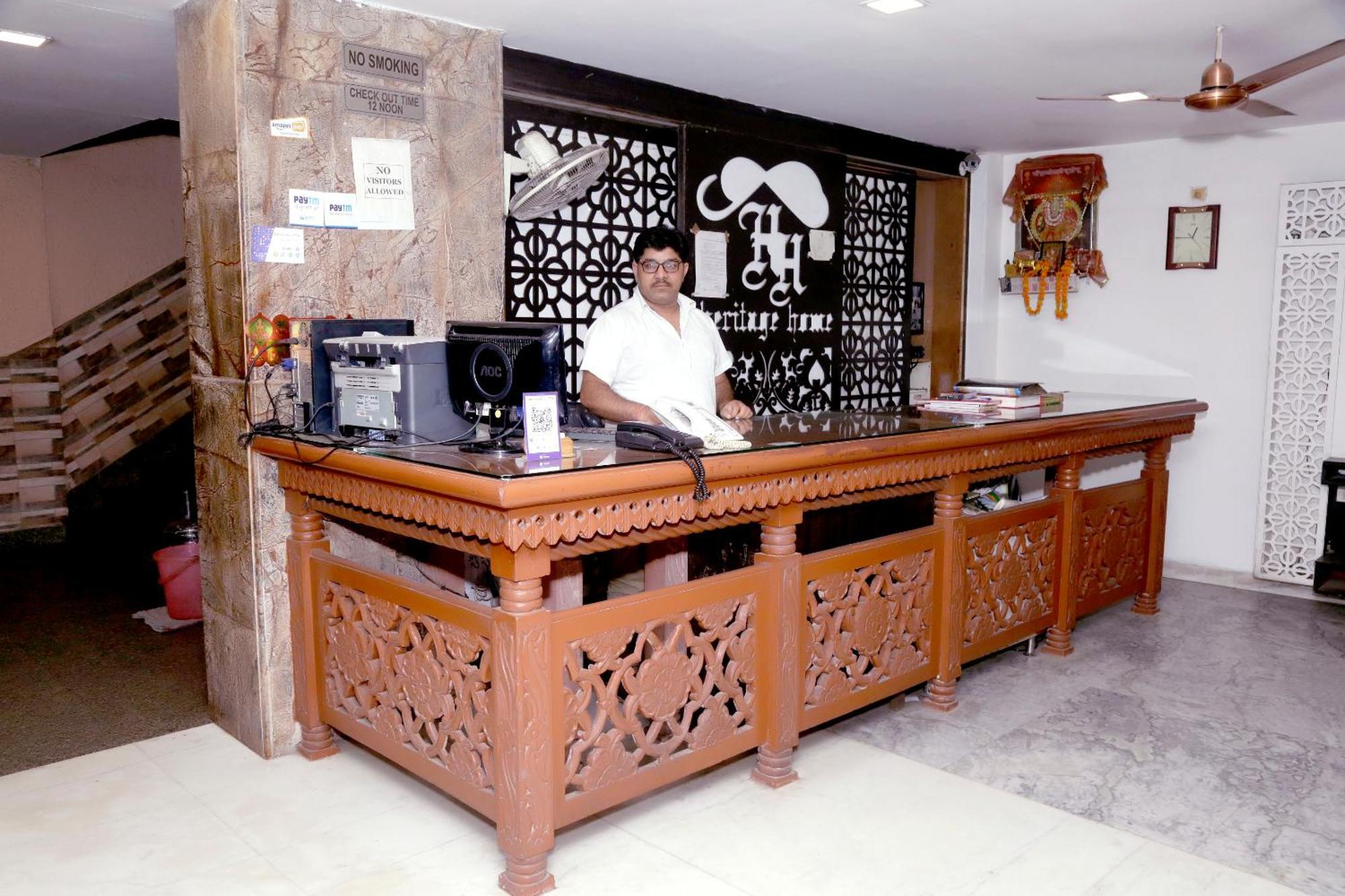 Hotel Heritage Home Walking 1 Minuit From R K Ashram Metro Station New Delhi Exteriör bild