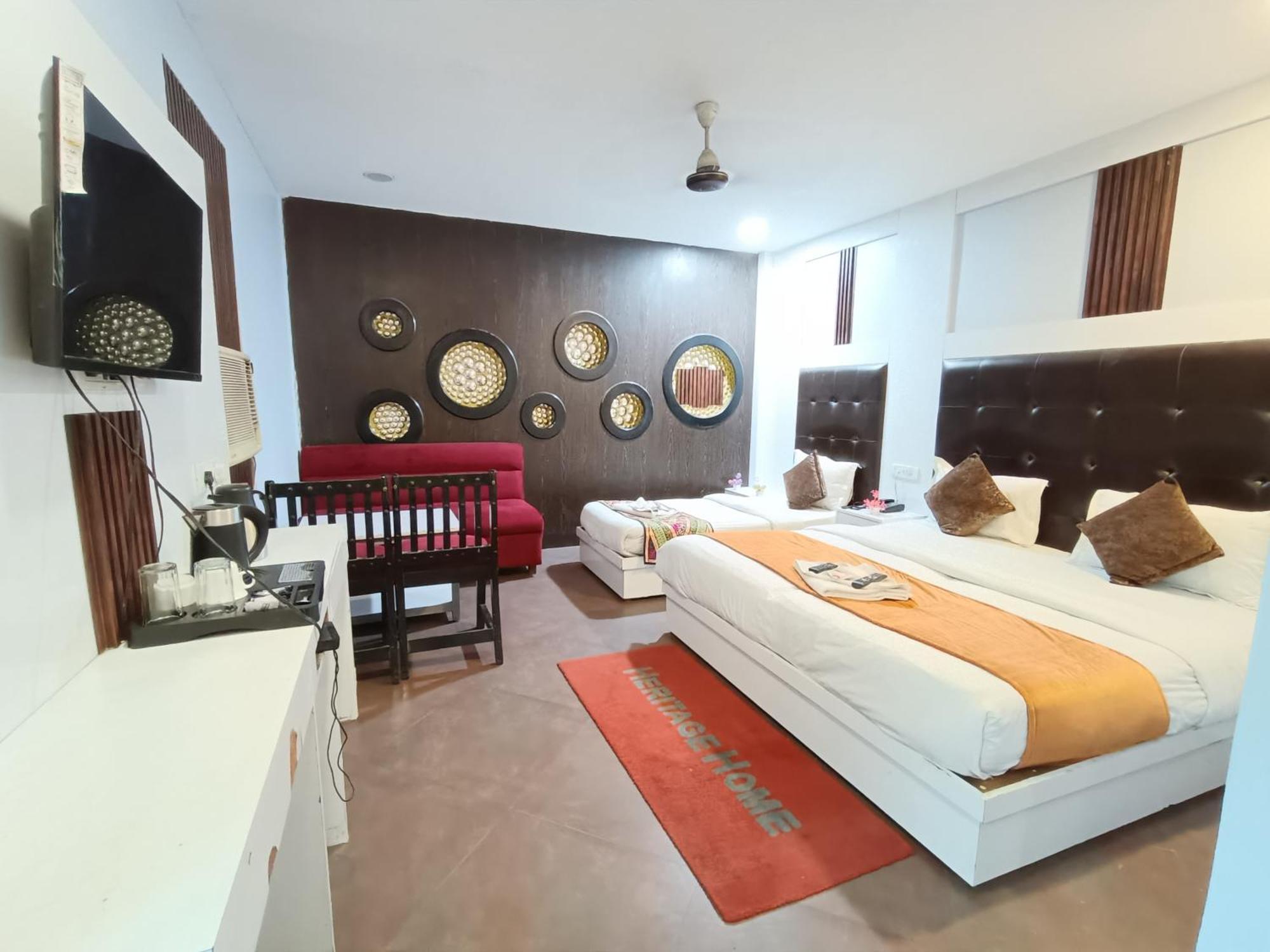 Hotel Heritage Home Walking 1 Minuit From R K Ashram Metro Station New Delhi Exteriör bild